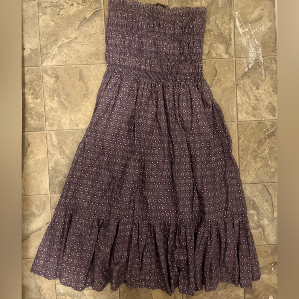 Victoria's Secret Strapless Purple Dress